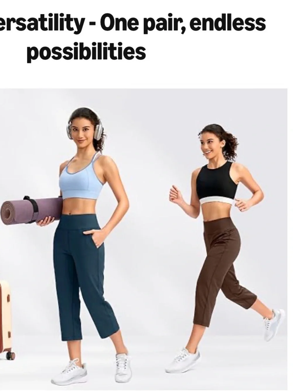 Cropped Wide-Leg Women's Pants in White